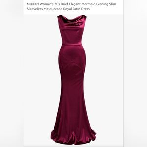 Burgundy evening dress/gown